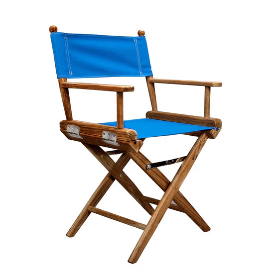 Director's Chair with Blue seat covers