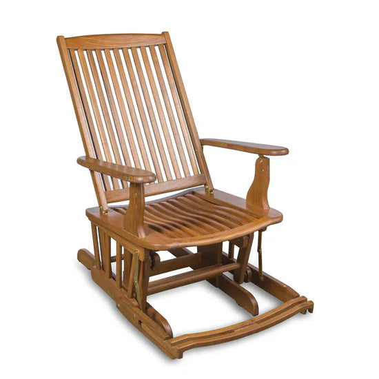 Finished teak glider Chair