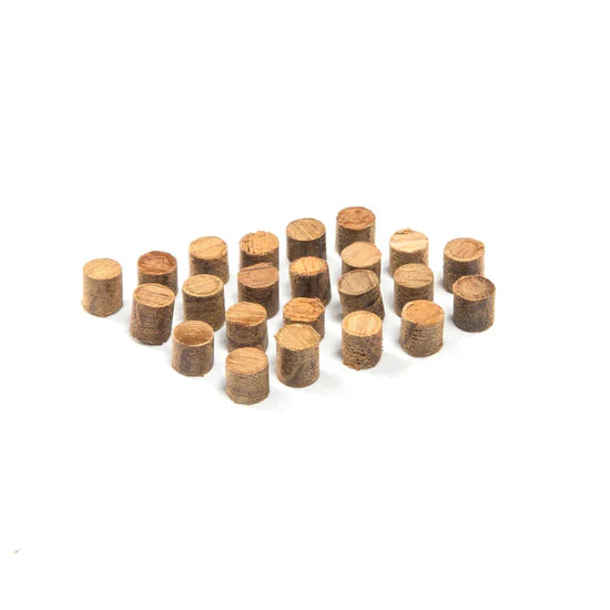 1/4" Teak Plug, bag of 500