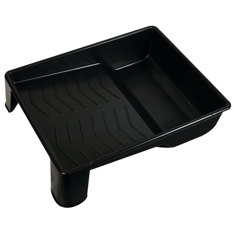 9" plastic deep black paint tray