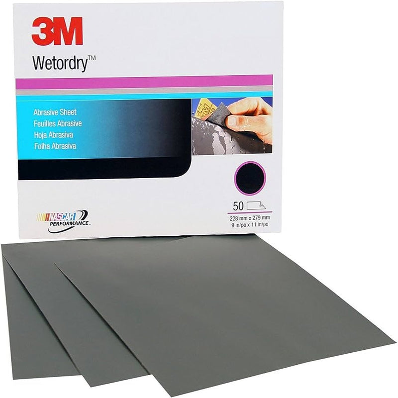 3M 2000 Grit Wet/Dry 9" x 11" Sheets
