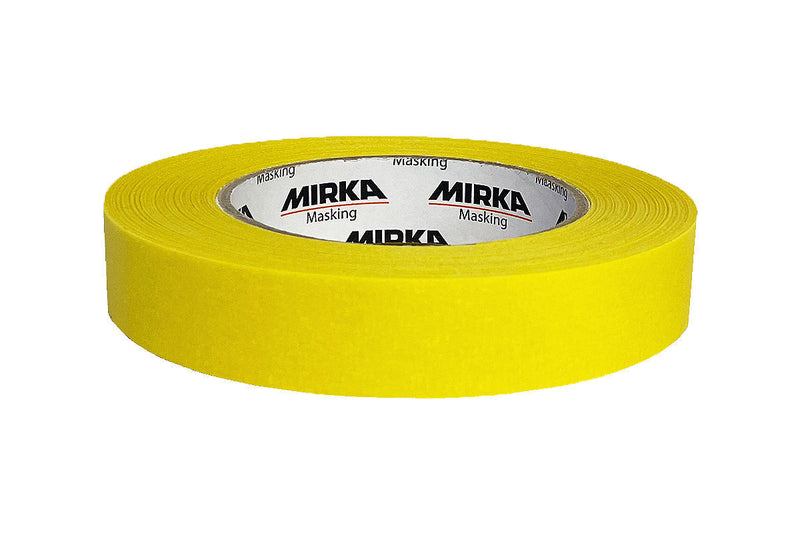 Mirka Yellow Line Masking Tape 120°C, Sold per Roll