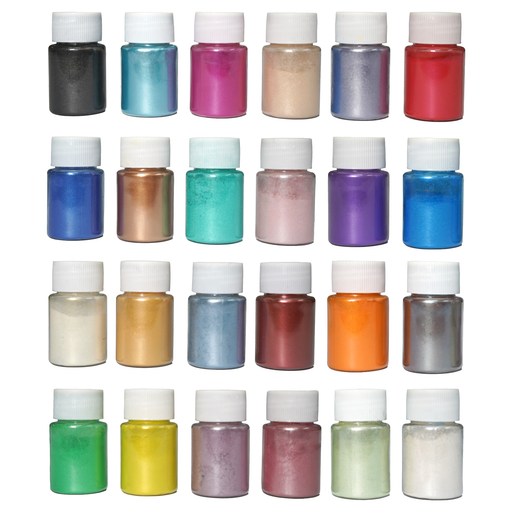 24-Colour Mica Pigment Powders Set