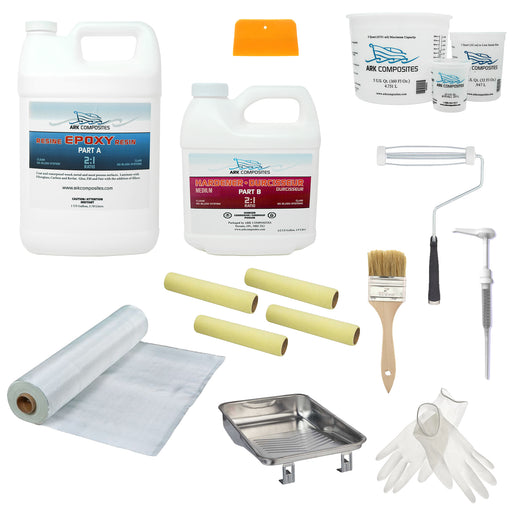 Ark Composites Epoxy Covering Kit with Fiberglass