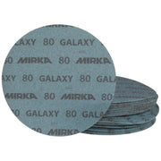 Stack of Mirka Galaxy 8" grip sanding discs