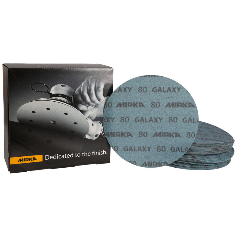 Mirka Galaxy 8" grip sanding discs with box