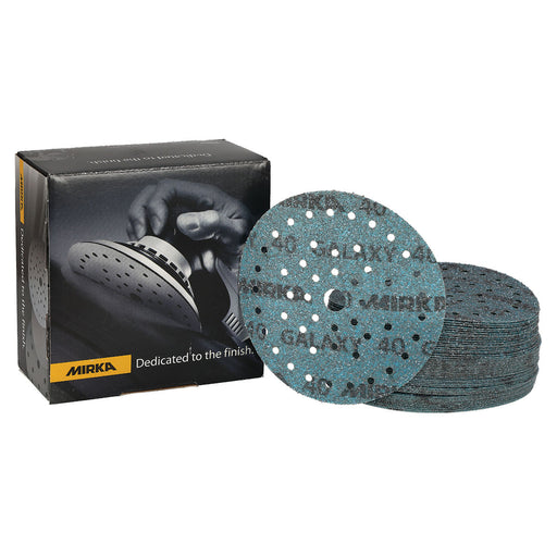 Mirka Galaxy 6" Multifit grip sanding discs, box of 50