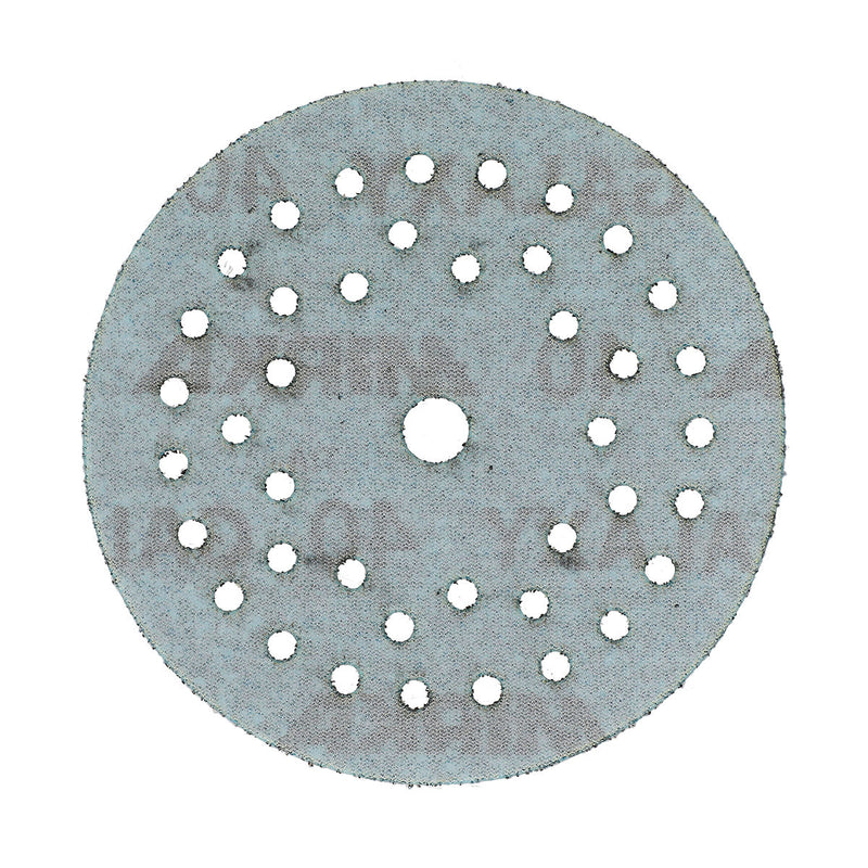 Mirka Galaxy 5" Multifit sanding disc showing Multifit hole pattern