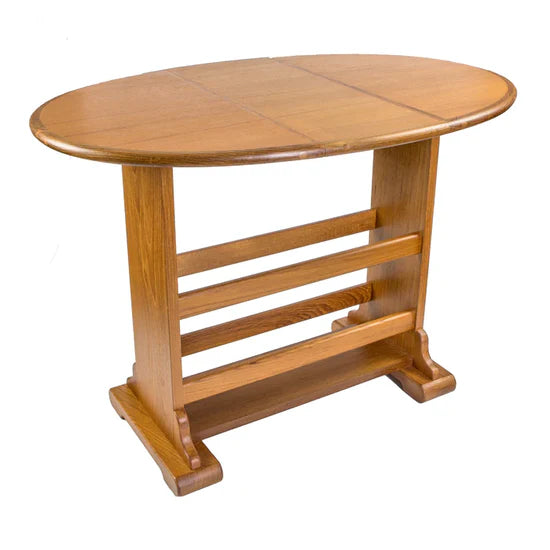 Large Teak Drop-Leaf Table