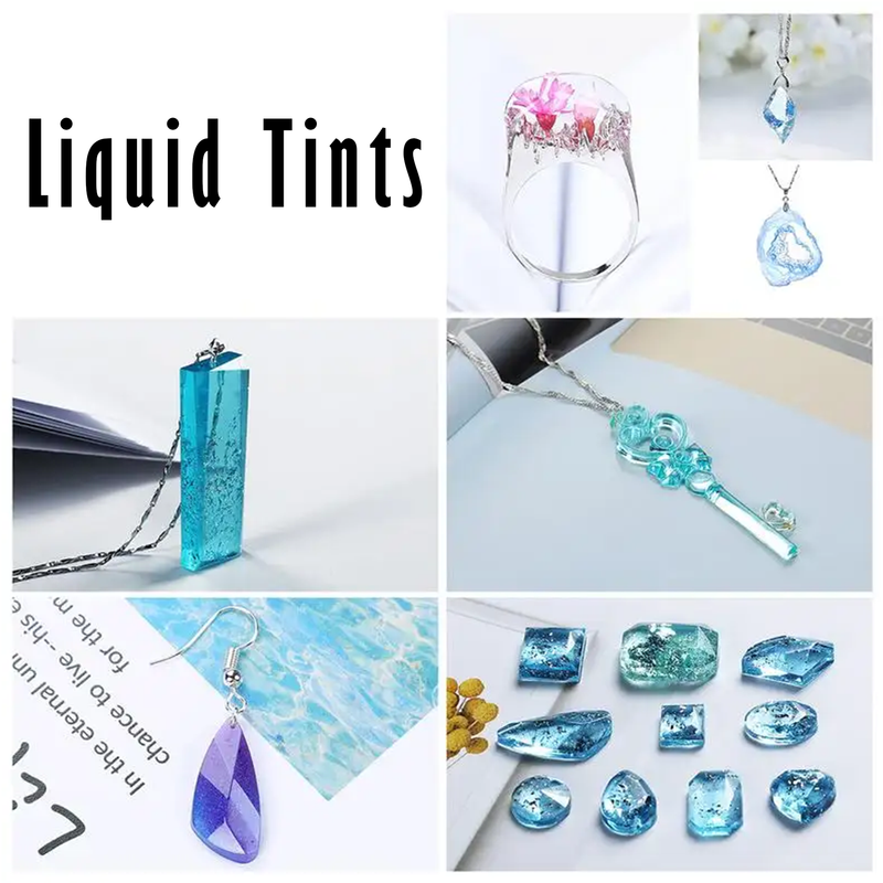 24 Colour Semi-Transparent Liquid Pigments