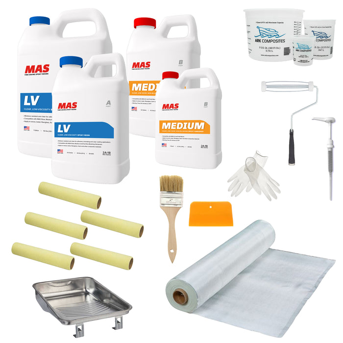 MAS epoxy and fiberglass covering kit