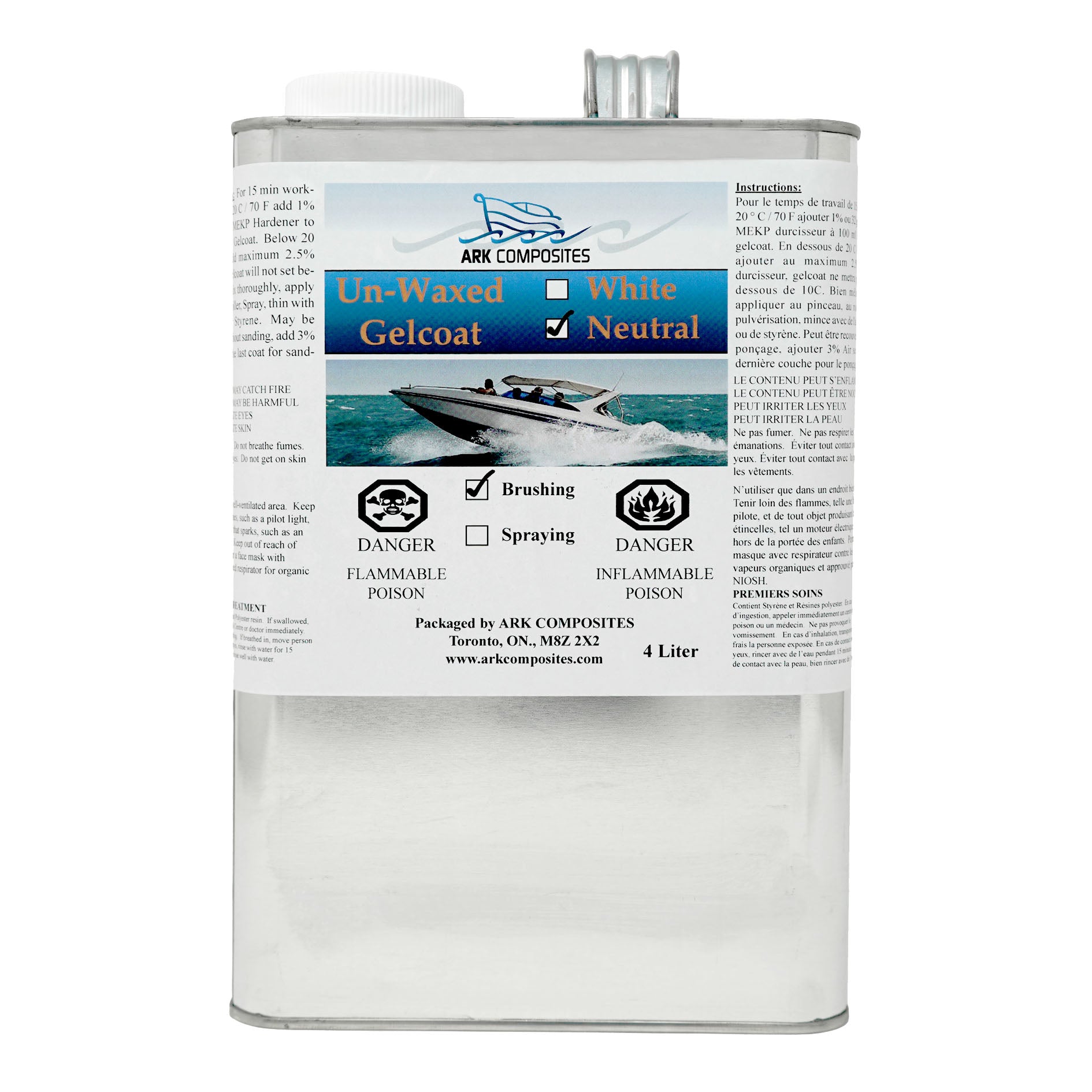 Neutral Gelcoat Unwaxed 1 Gallon Noah's Marine