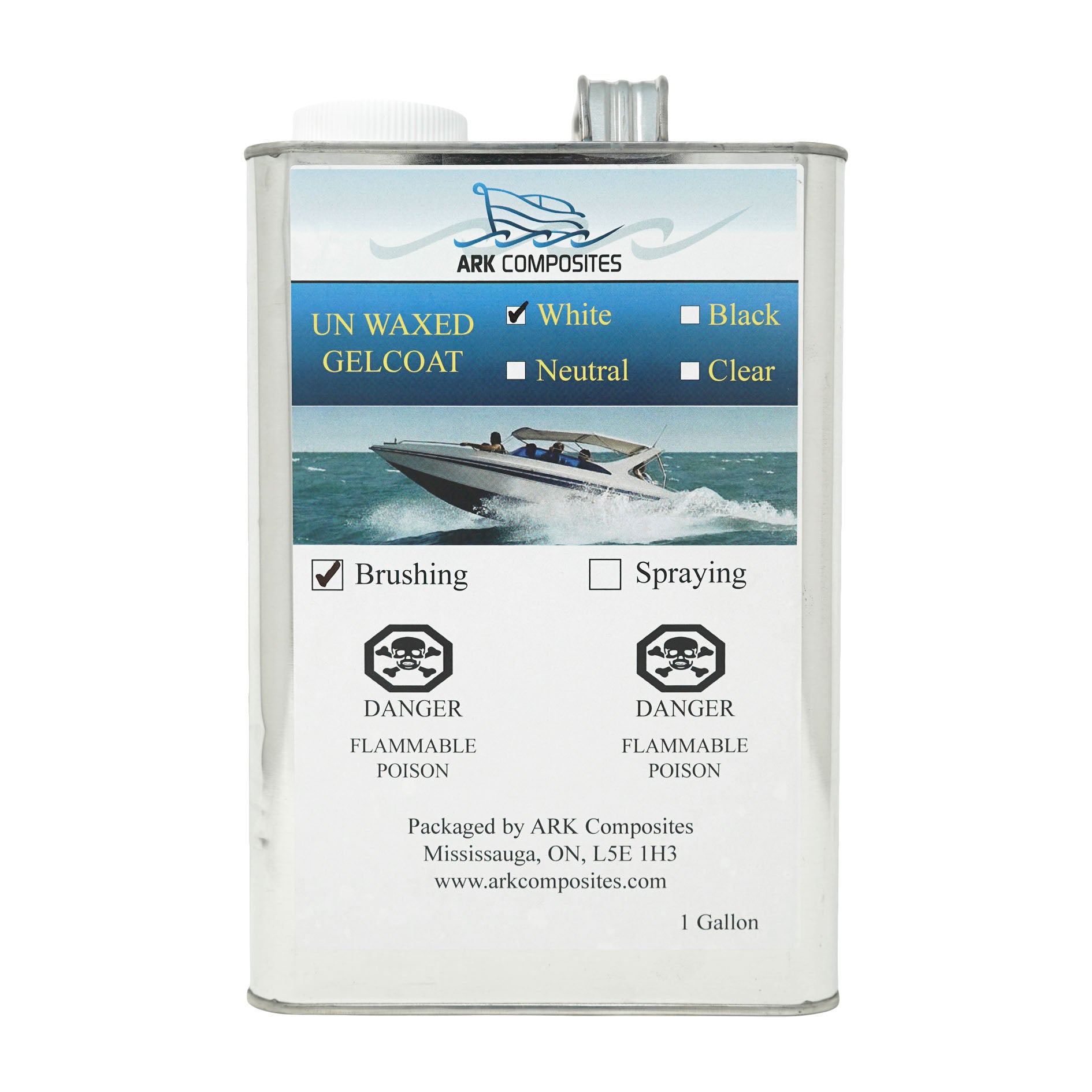 White Gelcoat Unwaxed 1 Gallon - Noah's Marine