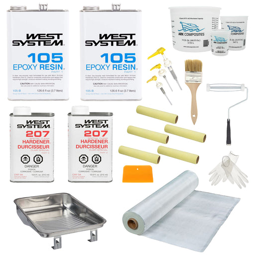 West System Epoxy and Fiberglass Covering Kit