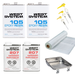 West System epoxy resin and hardener kit with accessories pumps, fiberglass and metal tray