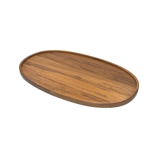 Teak Table, Oval 16"x24"x1-1/8"