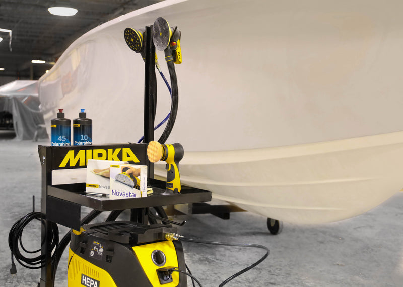 Mirka Polarshine 45 Polishing Compound in marine production