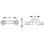 Pad Eye 3/8" Black Injection Molded Nylon