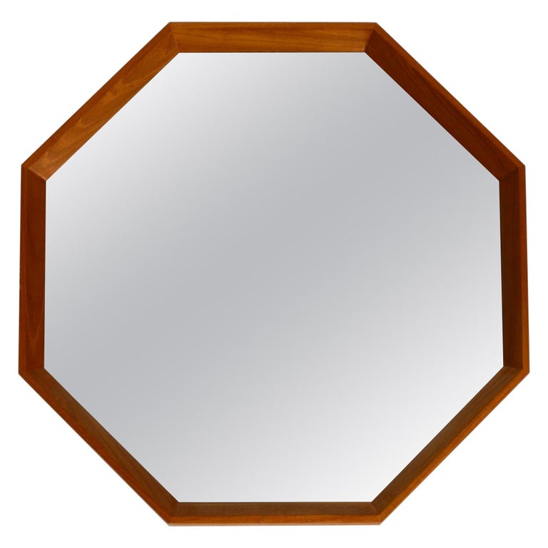 Teak 22" Octogonal Mirror
