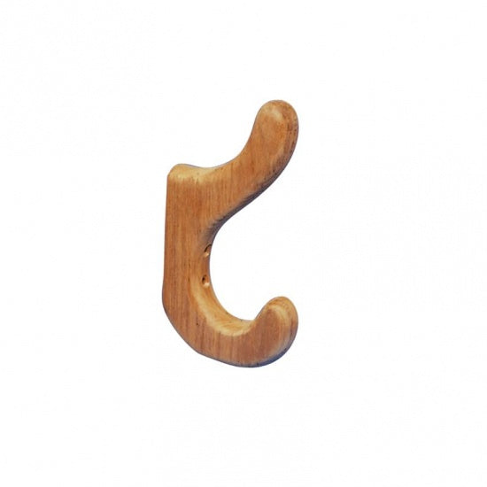 Unoiled Teak Coat Hooks