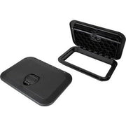 Nylon/Pp Rect Deck Hatch Black 10"X14" Triple Latch