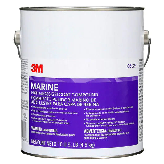 3M Hi Gloss Gelcoat Compound 1 Gal. Noah's Marine