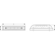 Led Strip Light Blue W/2-Wire Pigtail IP67