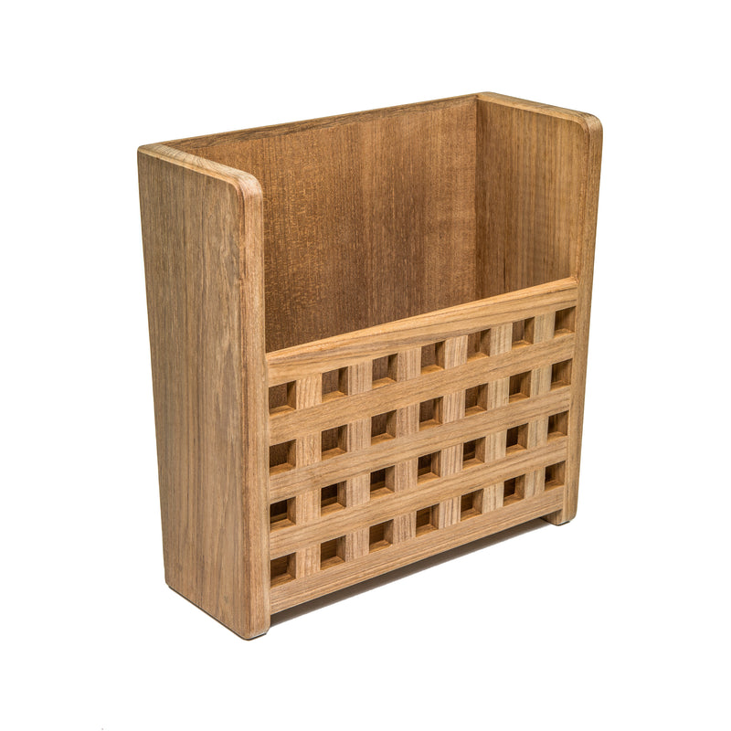 Grated Front Magazine Rack