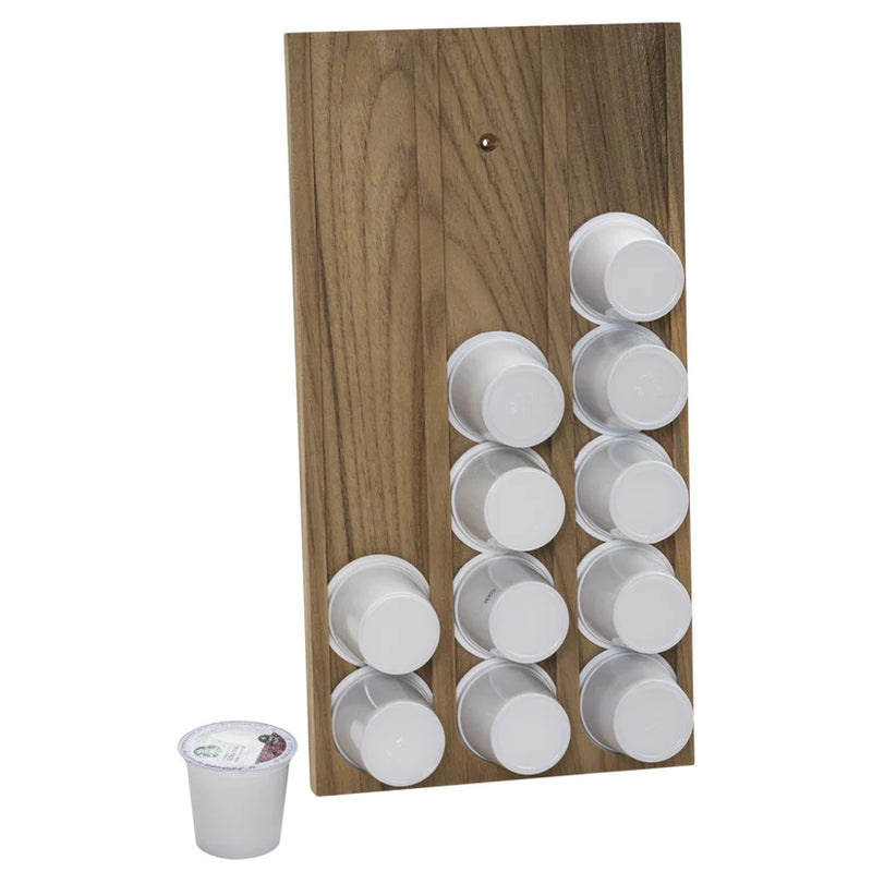 Teak Coffee Cup Holder K-Cups