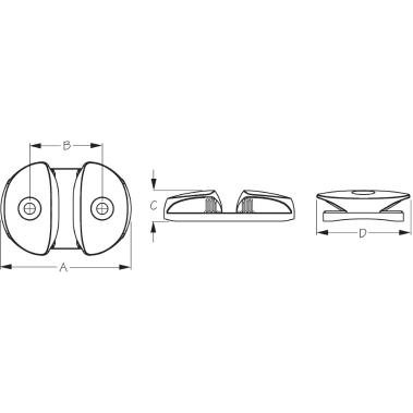 Zig Cleat For Anchor Trolley