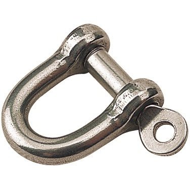 Stainless Captive D Shackle- 3/16 Inch 10 Each
