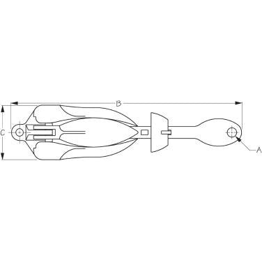 Folding Anchor 3 Lbs Galvanized Iron/Forged Flukes