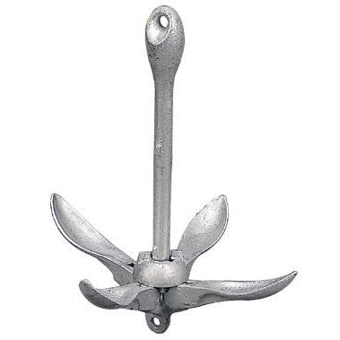 Folding Anchor 1.5 Lbs Galvanized Iron/Forged Flukes