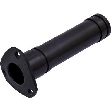 Rod Holder Flush Mount 90 Degree Closed End Black Abs