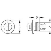 Drain Plug And Flange Black Injection Molded Nylon