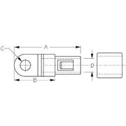 Bungee Terminal End W/ Sleeve (Pair) Noah's Marine