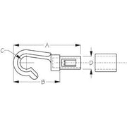 Open Bungee Hook W/ Sleeve Pair