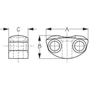 Deck Line Guide Small 1-1/16" Nylon