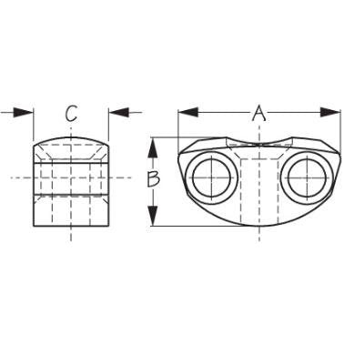 Deck Line Guide Small 1-1/16" Nylon