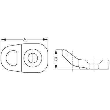 Deck Fitting - Single Loop Nylon Set