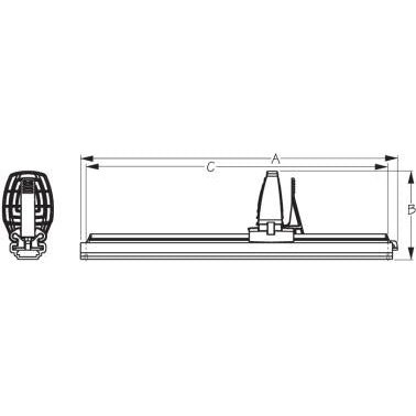 Foot Brace - Recreational W/ Rudder Control Standard Pair