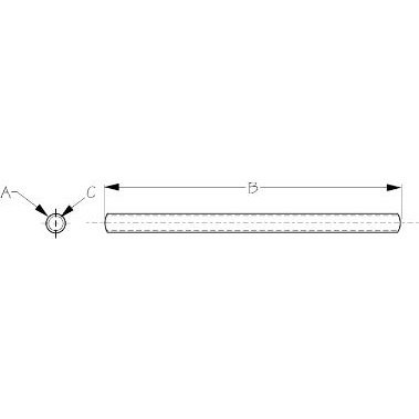 Rudder Cable Tubing 15' X2