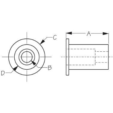 1/4"-20 Well Nut Bag Of 100
