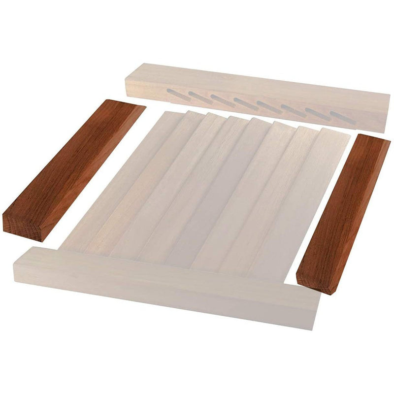 Louvered Door Top & Bottom 4' Ea