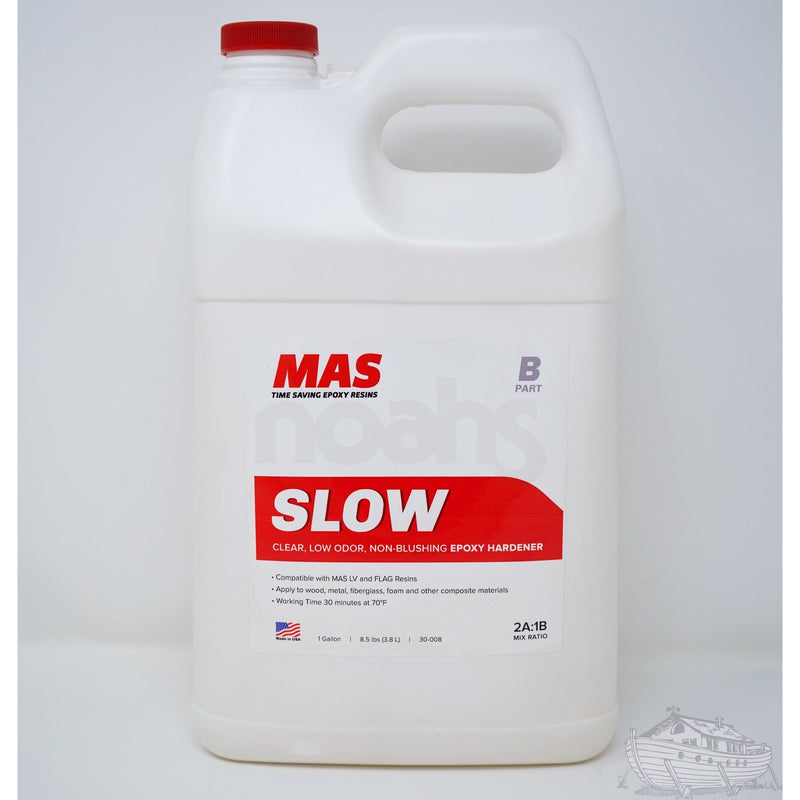 A container of MAS Slow Hardener