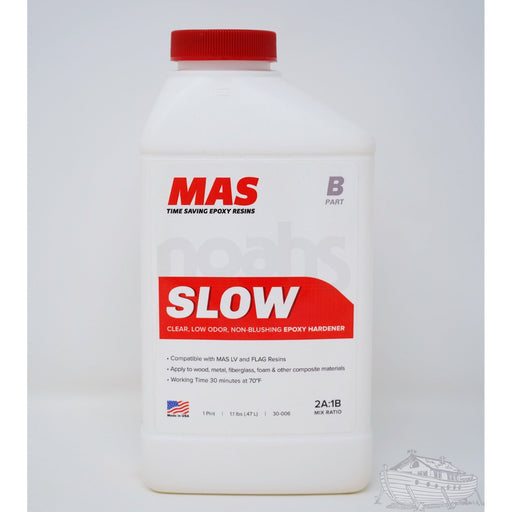 A container of MAS Slow Hardener
