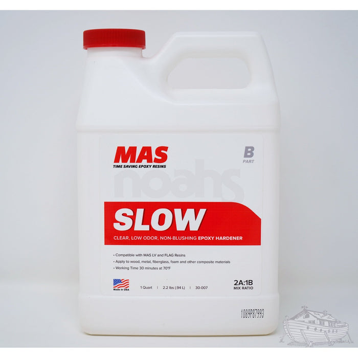A container of MAS Slow Hardener