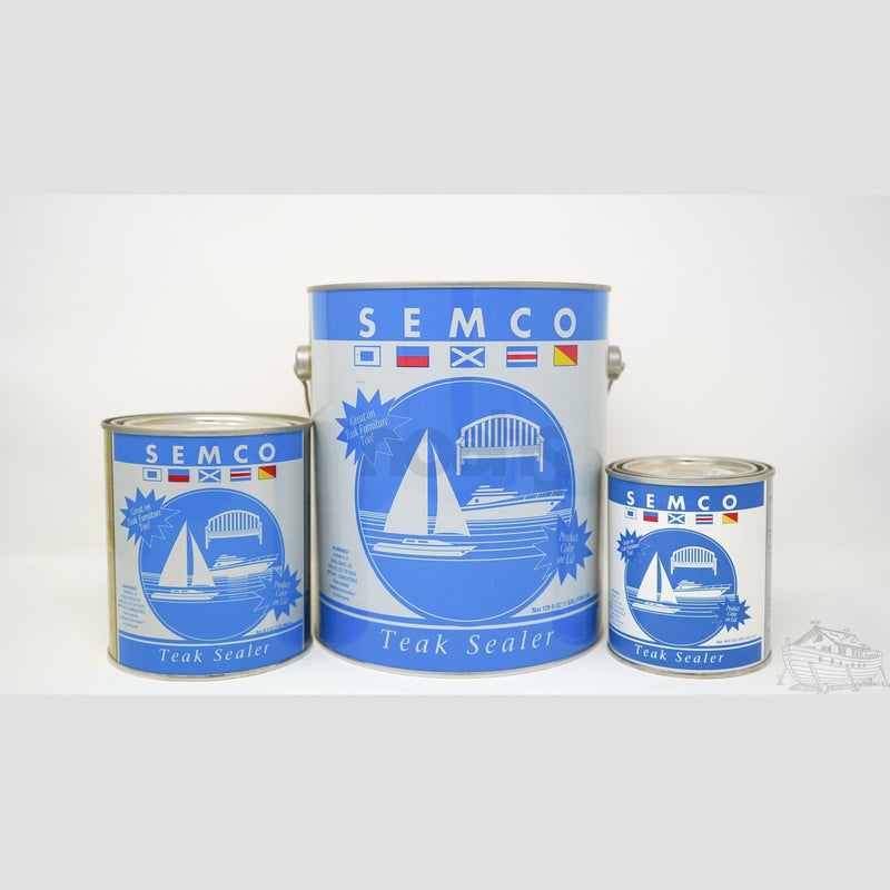 Three cans of Semco Teak Sealer