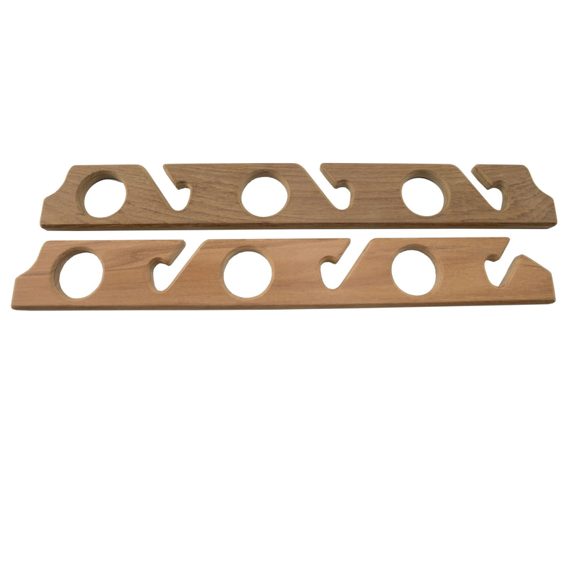 Teak 6 Rod Fishing Rod Storage Rack