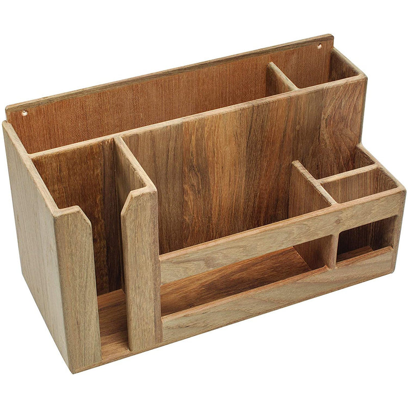 Teak Dish Cup & Utensil Rack